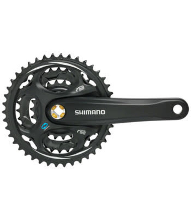 Shimano Altus FC-M311 Crankset - 170mm, 7/8-Speed, 42/32/22t, Riveted, Square Taper JIS Spindle Interface, Black