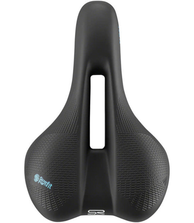 Selle Royal Float Saddle - Steel, Black, Moderate, Men's