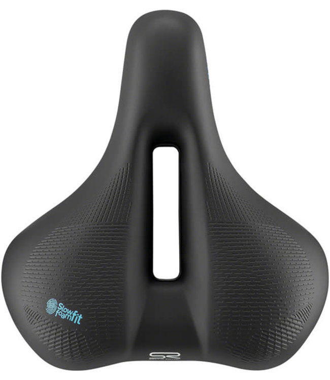 Selle Royal Float Saddle - Steel, Black, Relaxed