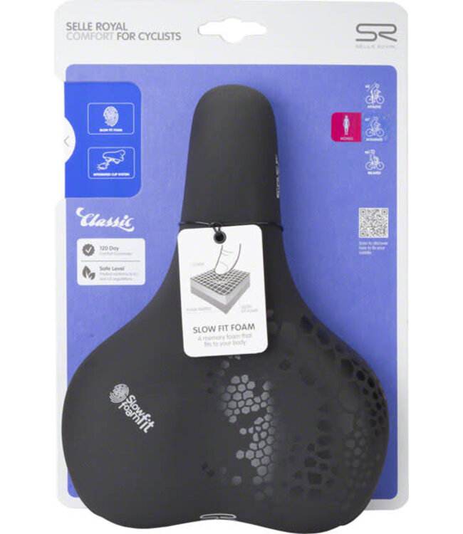 Selle Royal FreeWay Moderate Saddle - Steel, Black, Women's