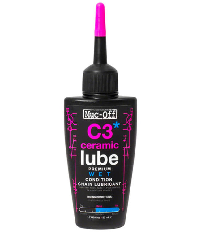Muc-Off C3 Wet Ceramic Bike Chain Lube - 50ml, Drip