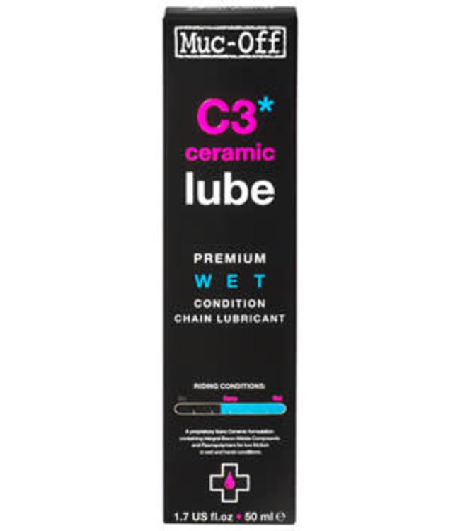 Muc-Off C3 Wet Ceramic Bike Chain Lube - 50ml, Drip