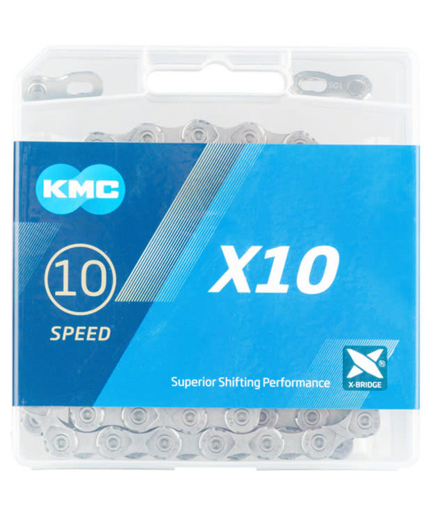 CHAIN KMC X10 10s GY/GY 116L