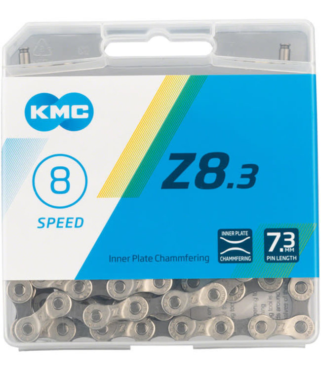 KMC Z8.3 Chain - 8-Speed, 116 Links, Silver/Gray