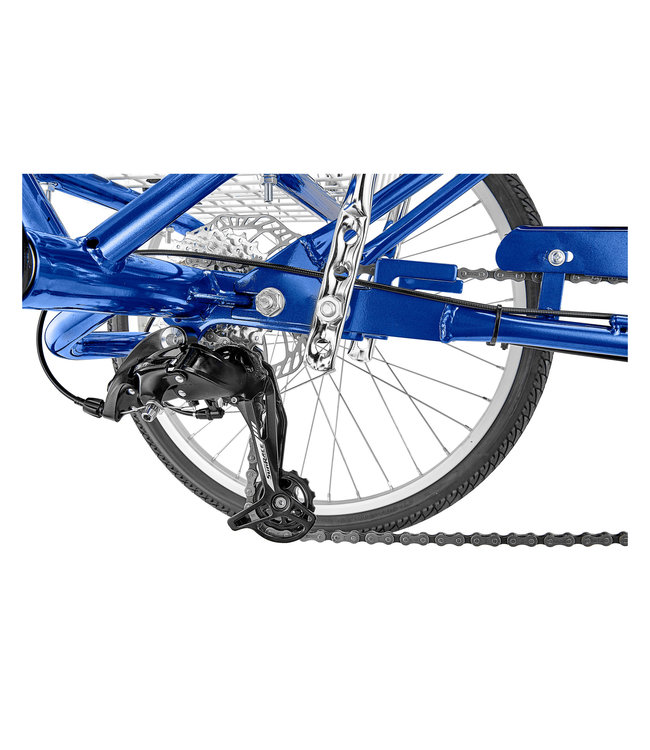 TRIKE TRADITIONAL  24" 7-SPEED, BLUE METALLIC