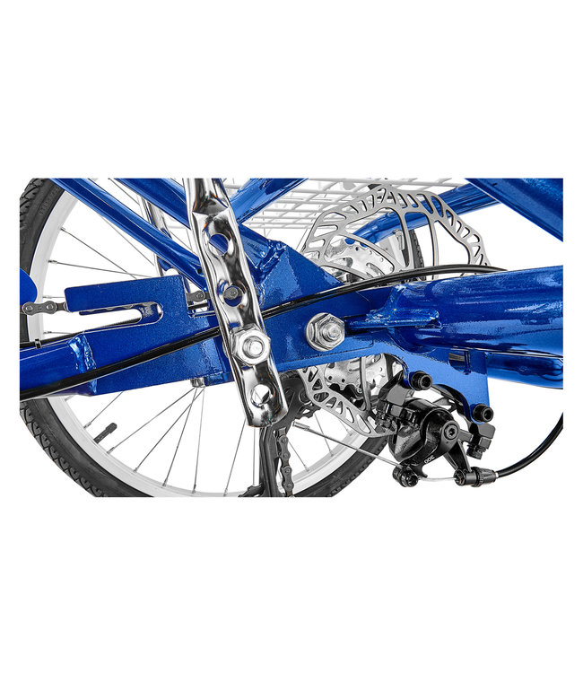 TRIKE TRADITIONAL  24" 7-SPEED, BLUE METALLIC