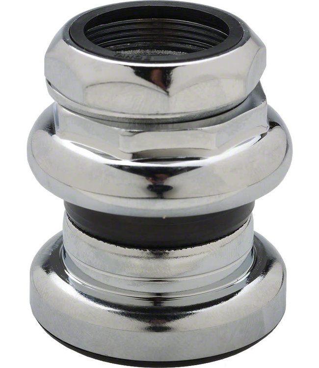 Tange-Seiki Passage New 1" Threaded Headset: 26.4mm Crown Race Chrome