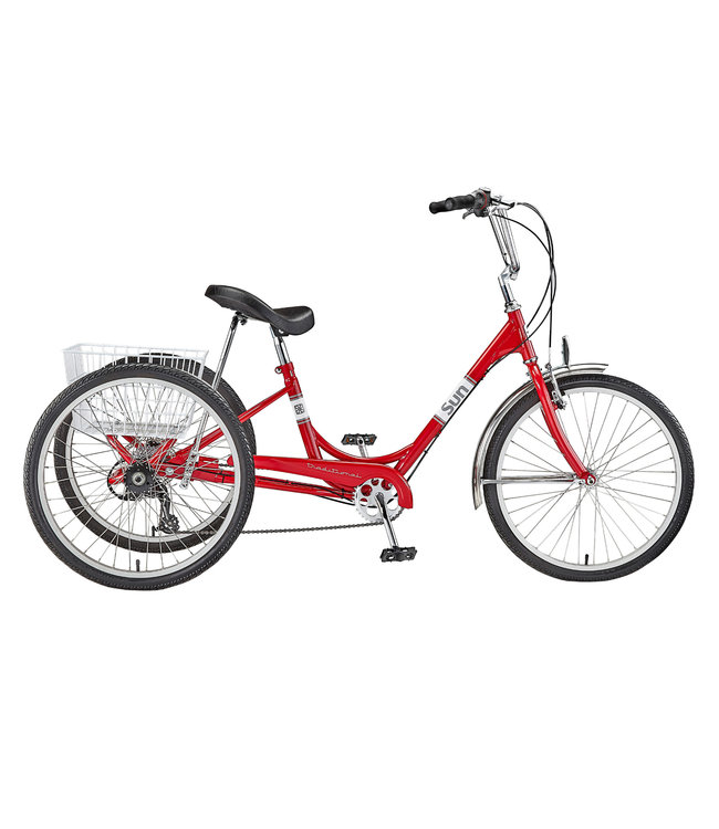 Sun bicycles trike sun adult 24 7sp aly wheel with wh basket discount