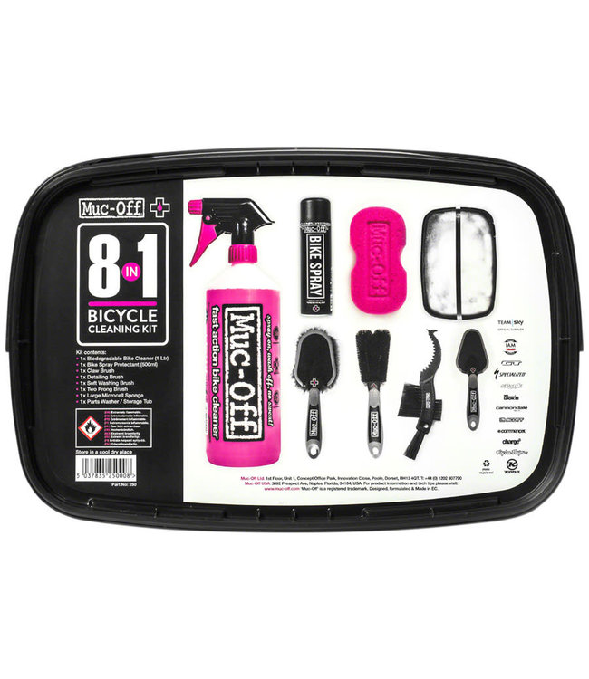 Muc-Off 8-in-1 Cleaning Kit: Tub with 8 Pieces