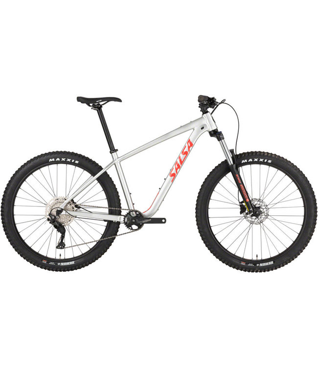 Salsa Rangefinder Deore 10 27.5+ Bike - 27.5", Aluminum, Silver, Medium