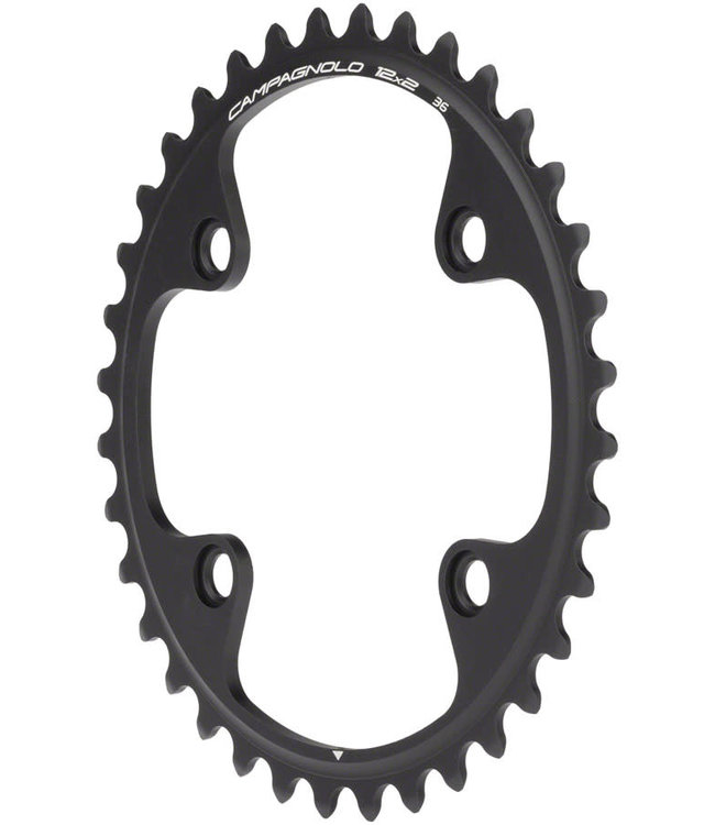 Campagnolo Chorus 12-Speed Chainring and Bolt Set - 36t, 96mm Campagnolo Asymmetric, 4-Bolt, Black