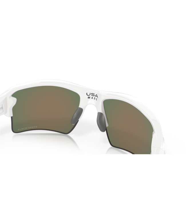 Flak 2.0 XL Pol White w/ PRIZM Ruby