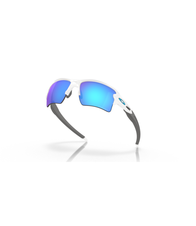 Flak 2.0 XL Pol White w/ PRIZM Sapph
