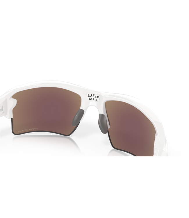 Flak 2.0 XL Pol White w/ PRIZM Sapph