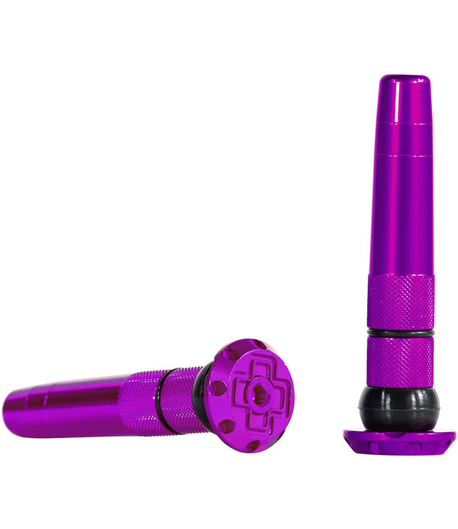Muc-Off Stealth Tubeless Puncture Plugs Tire Repair Kit - Bar-End Mount, Purple, Pair