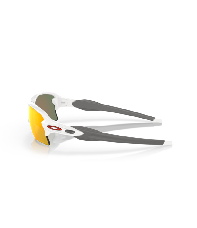 Flak 2.0 XL Pol White w/ PRIZM Ruby