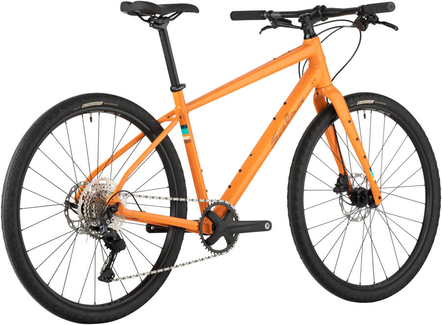 Salsa Journeyer Flat Bar Deore 10 650 Bike, Orange Evolution Cycle Shop