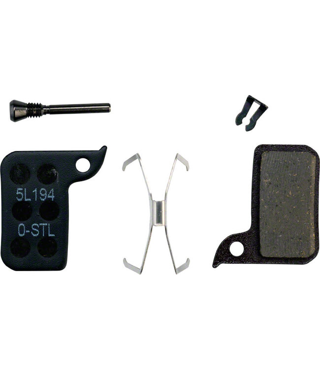 SRAM Disc Brake Pads - Organic Compound, Steel Backed (Quiet), Monoblock, SRAM Hydraulic Road, Level A1 (2017-2019)