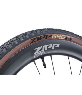 Zipp Zipp G40 XPLR Puncture Resistant Tire - 700 x 40, Tubeless, Folding, Black/Tan, A2