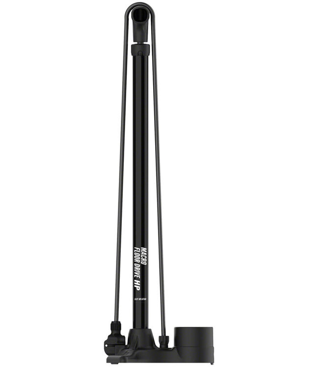 Lezyne Macro Floor Drive DV Floor Pump - Dual Valve, 220psi, Flat Black