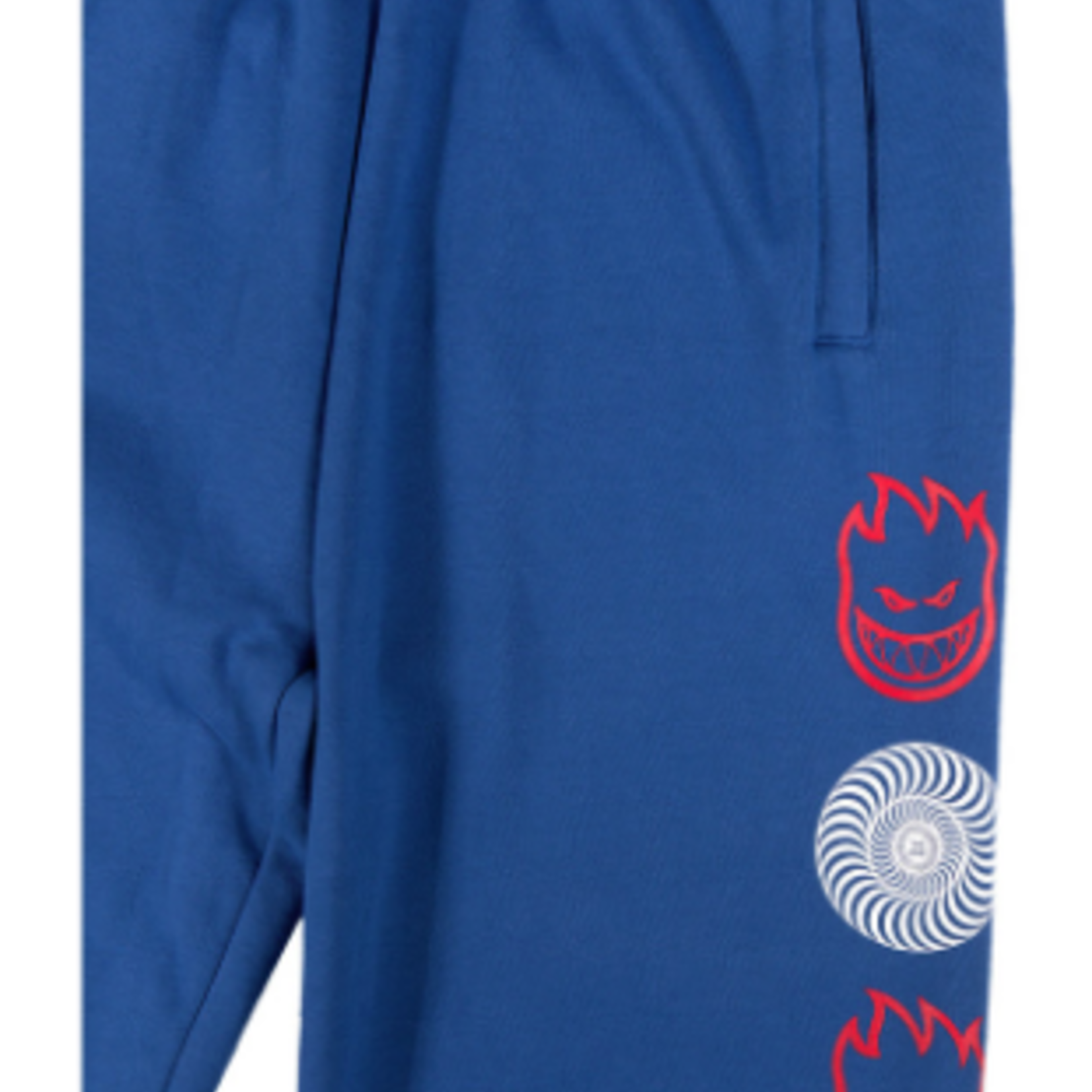 Spitfire Classic Swirl Overlay Sweat Pants - Black/Red Red/Yellow