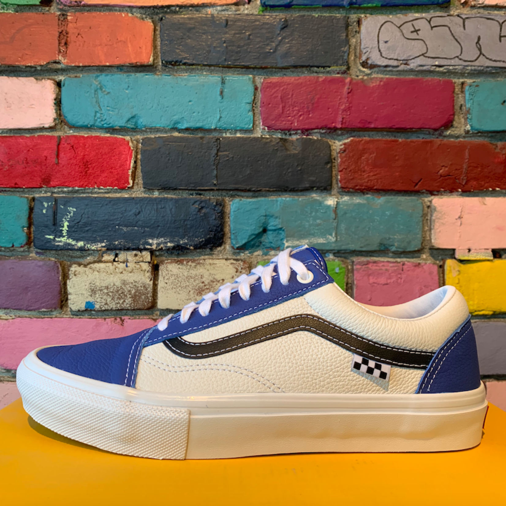 Vans Vans Skate Old Skool Shoe - (Sport Leather) True Blue/White