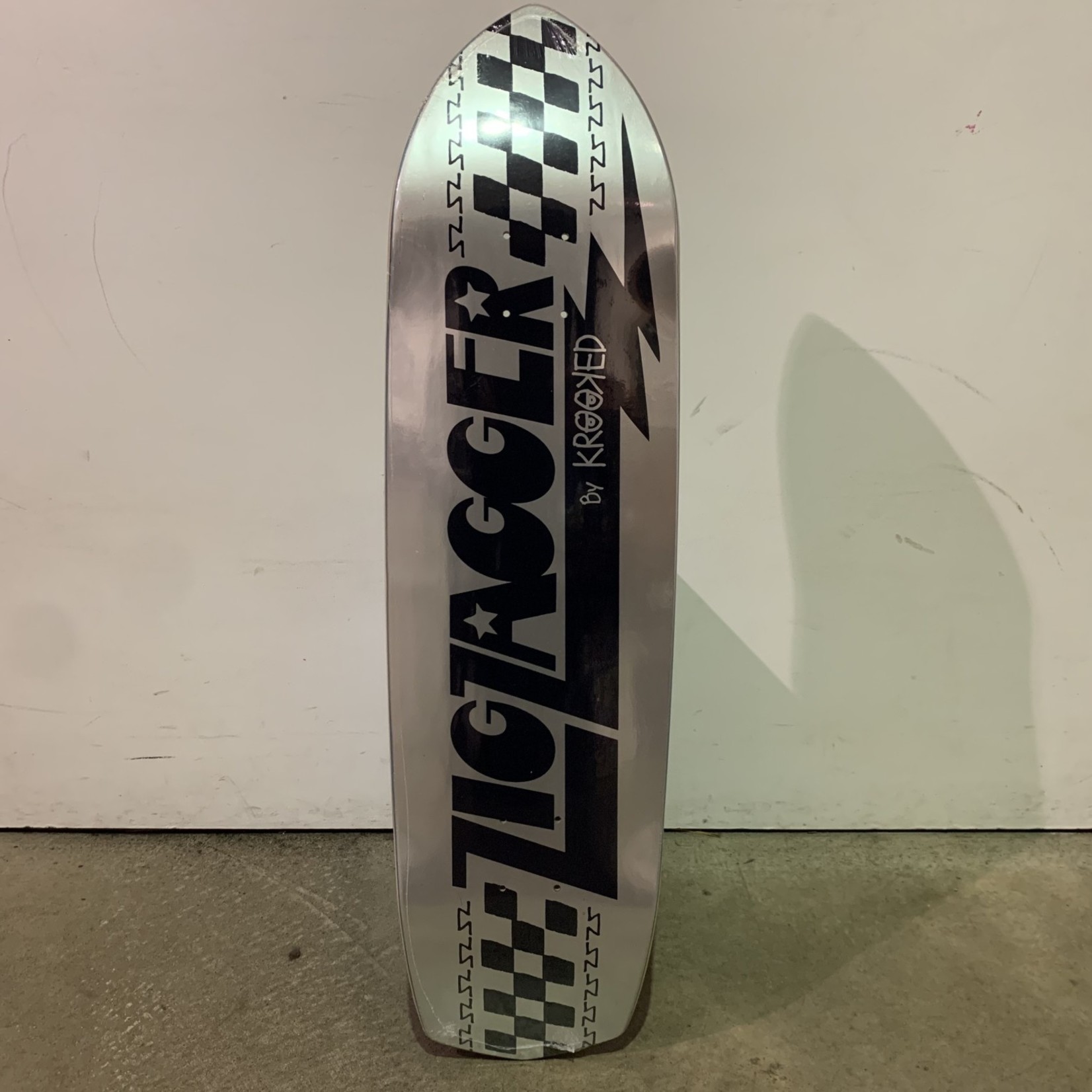 Krooked Krooked Skateboard 8.62 - Zig Zagger Silver Foil
