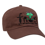 Frog Frog My Brain Is Fried Hat - Brown