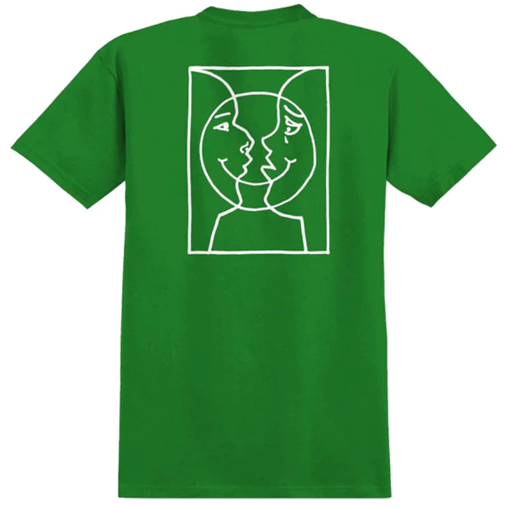 Krooked Krooked Moonsmile Raw Tee - Kelly Green/White