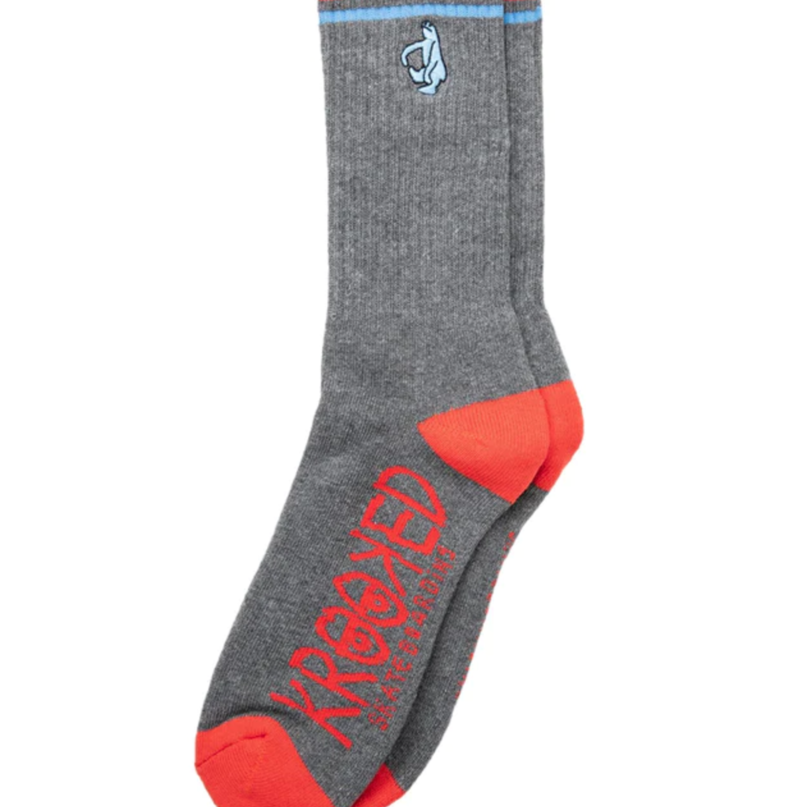 Krooked Krooked Shmoo Socks - Charcoal/Blue/Red