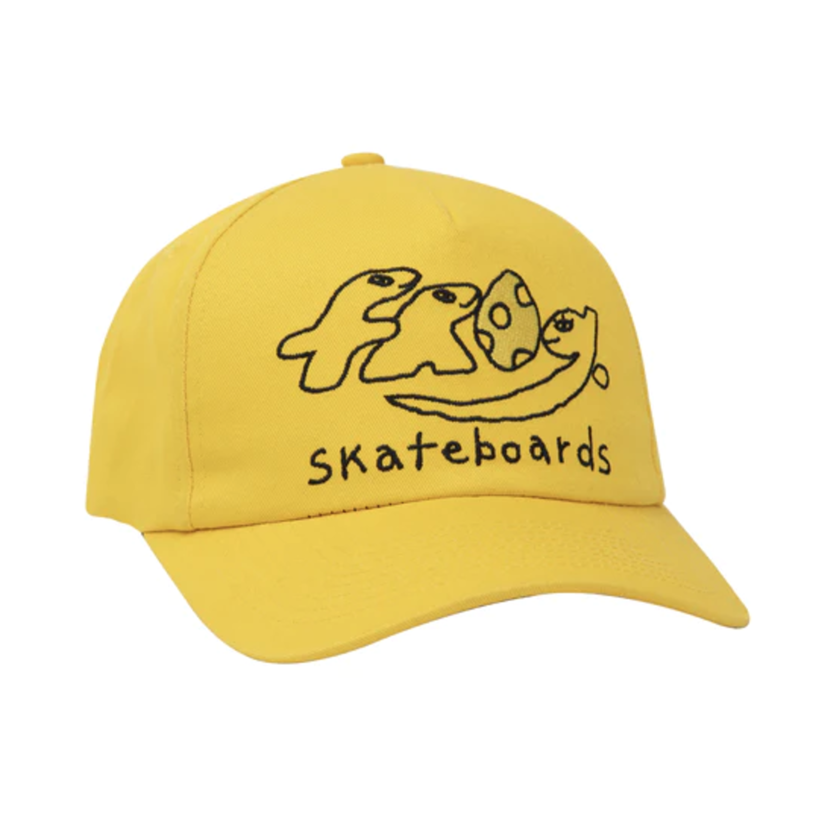 Frog Frog Dino Logo 5-Panel Hat - Yellow