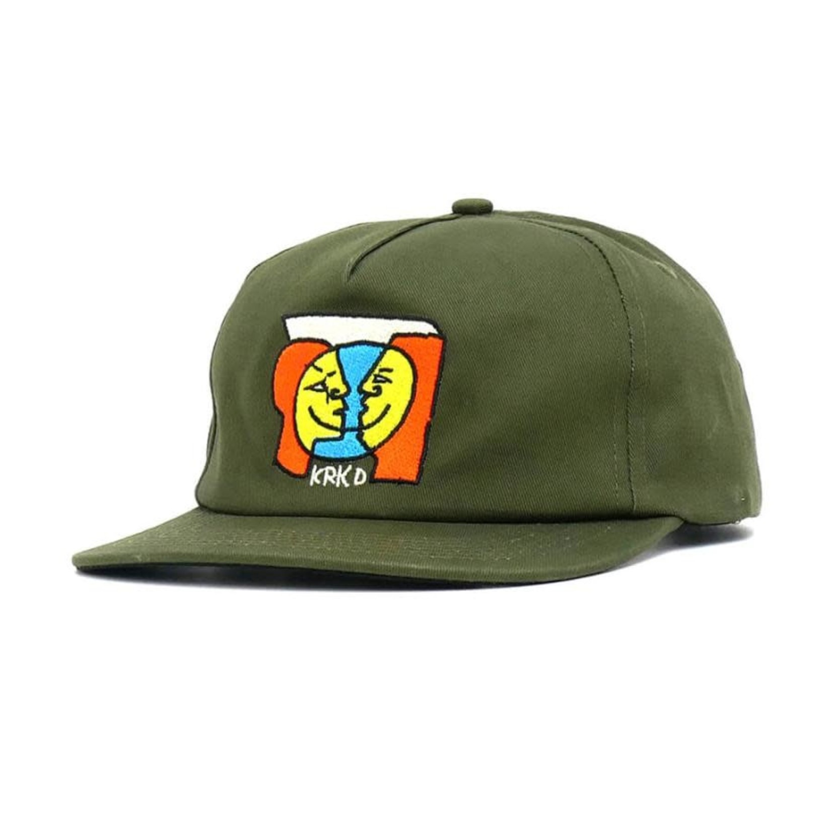 Krooked Krooked KRKD Moonsmile Hat - Olive