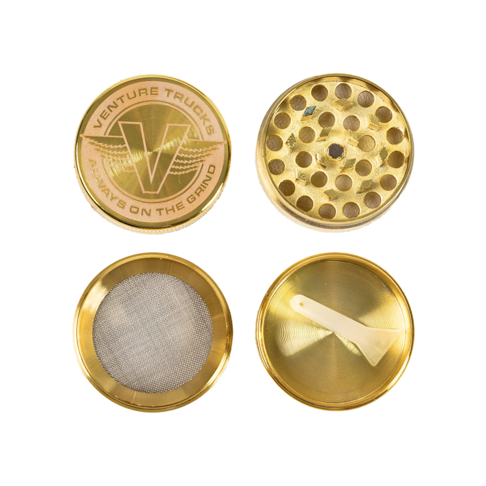 Venture Venture Wings Herb Grinder - Gold