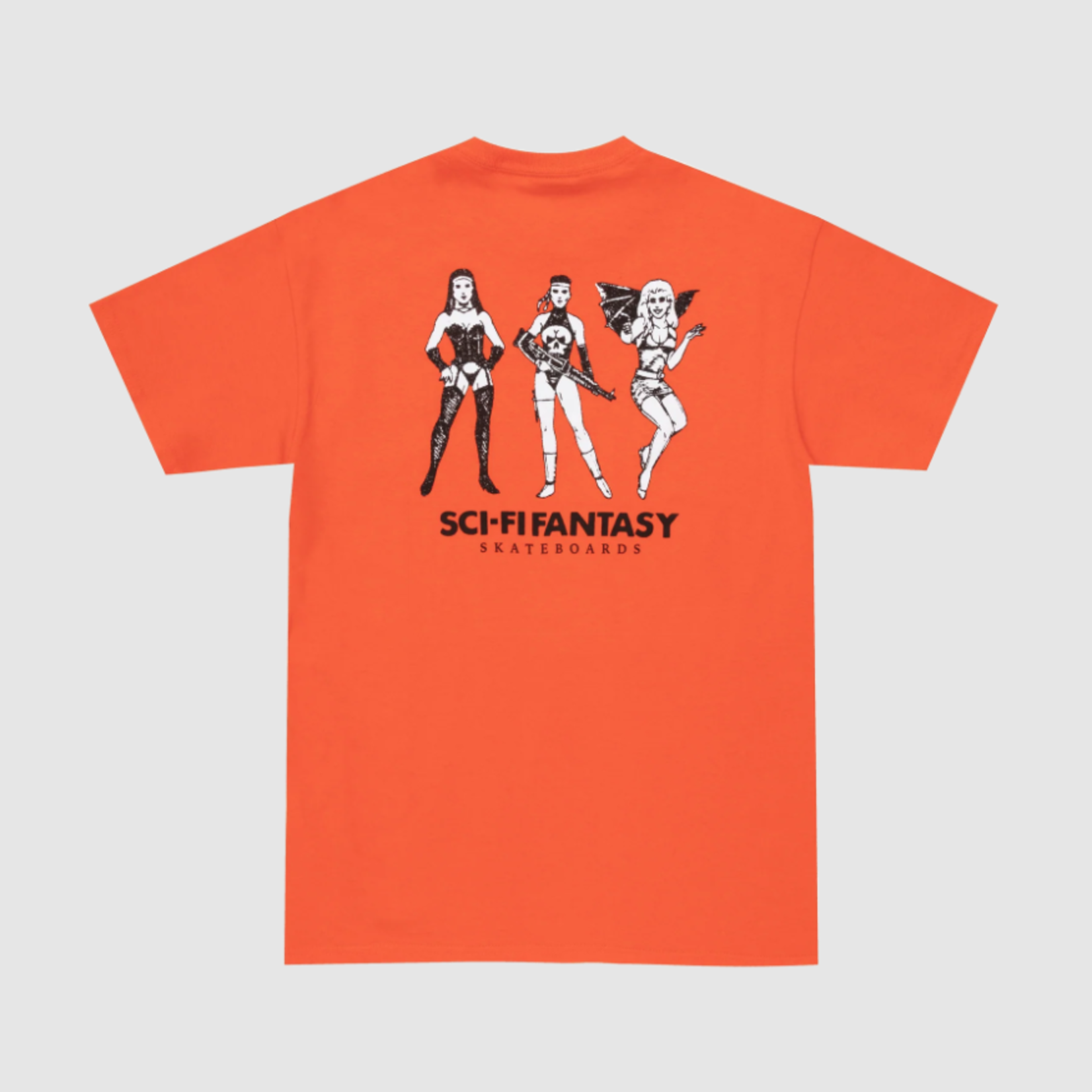 Sci-Fi Fantasy Chain of Being 2 T-Shirt Orange – Theory Skateshop