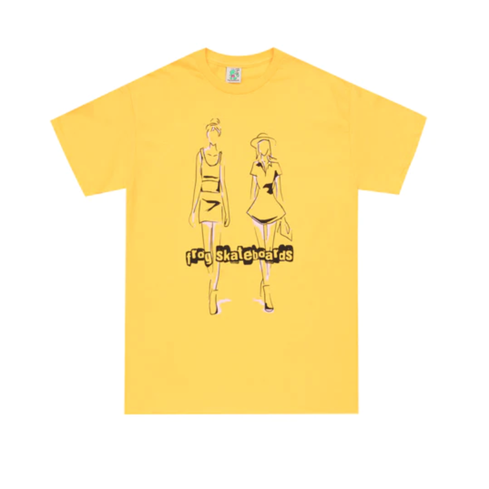 Frog Frog Girl Bosses T-Shirt Yellow -