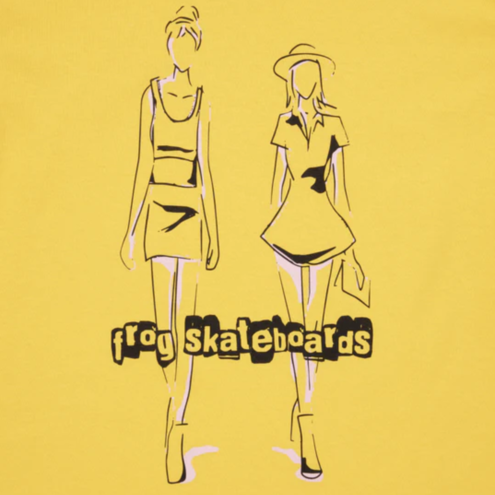 Frog Frog Girl Bosses T-Shirt Yellow -