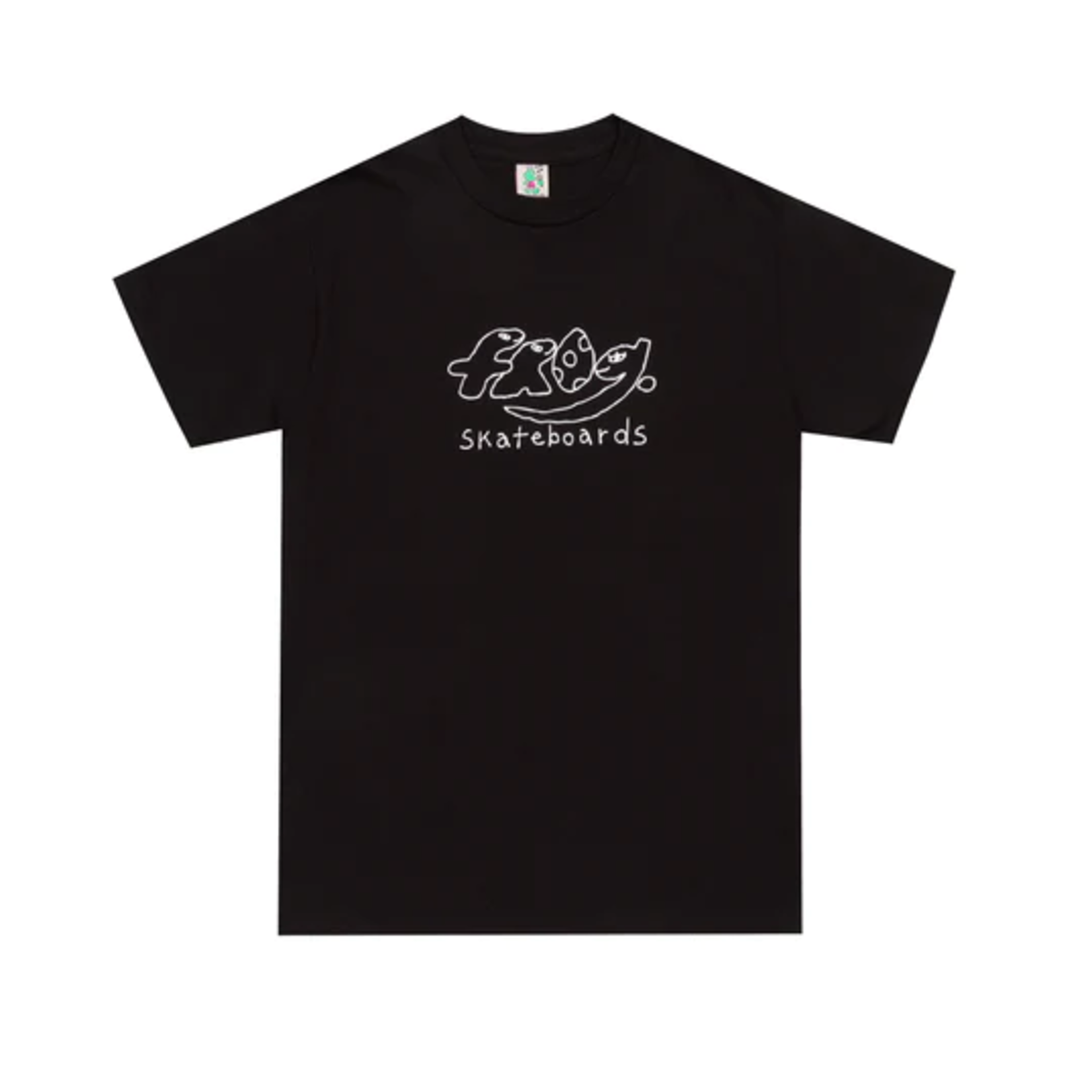Frog Frog Dino Logo T-Shirt Black/White -