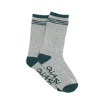 Quasi Quasi Note Socks - Grey/Forest