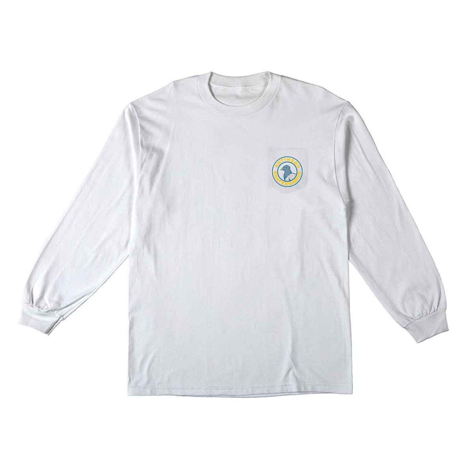 Anti Hero Anti Hero Pigeon Round Pocket L/S - White