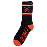 Krooked Krooked Eyes Socks - Black/Red/Yellow