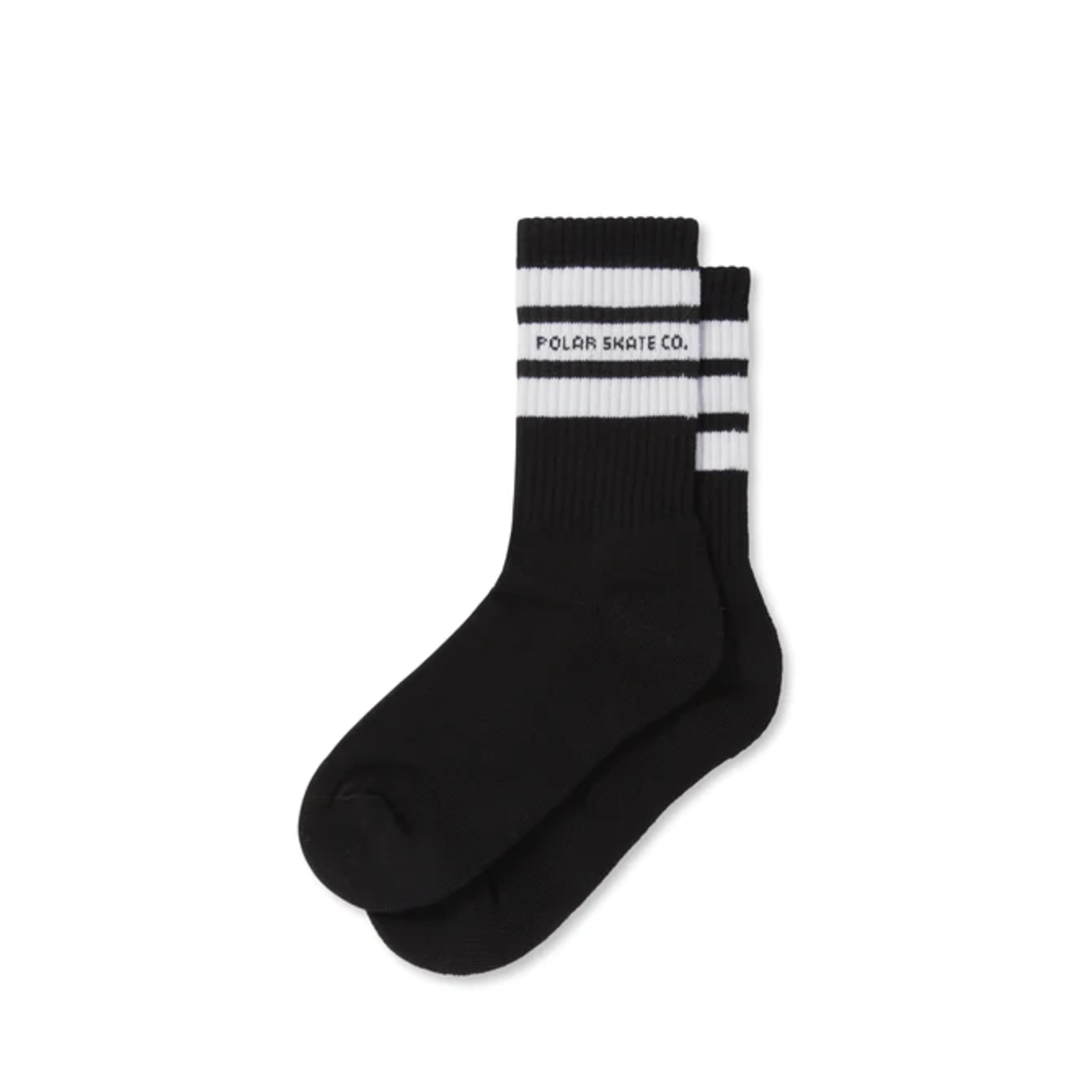 Polar Polar Fat Stripe Socks - Black 39-42