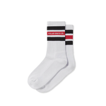 Polar Polar Fat Stripe Socks - White/Black/Red 43-46