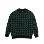 Polar Polar Zig Zag Knit Sweater - Dark Teal