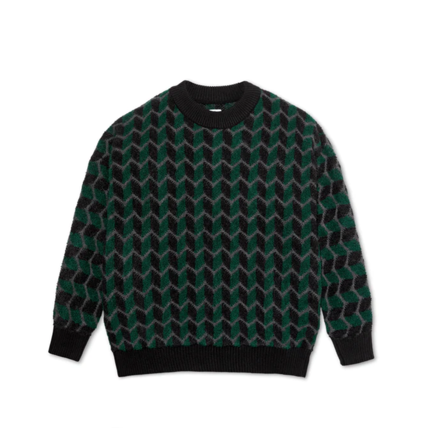 Polar Polar Zig Zag Knit Sweater - Dark Teal