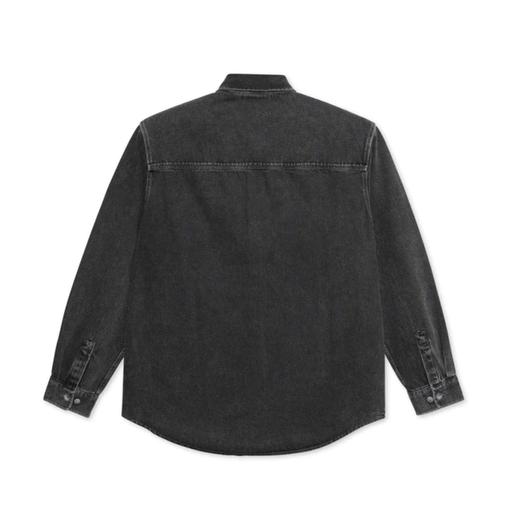 Polar Polar Mitchell L/S Denim Shirt - Silver Black