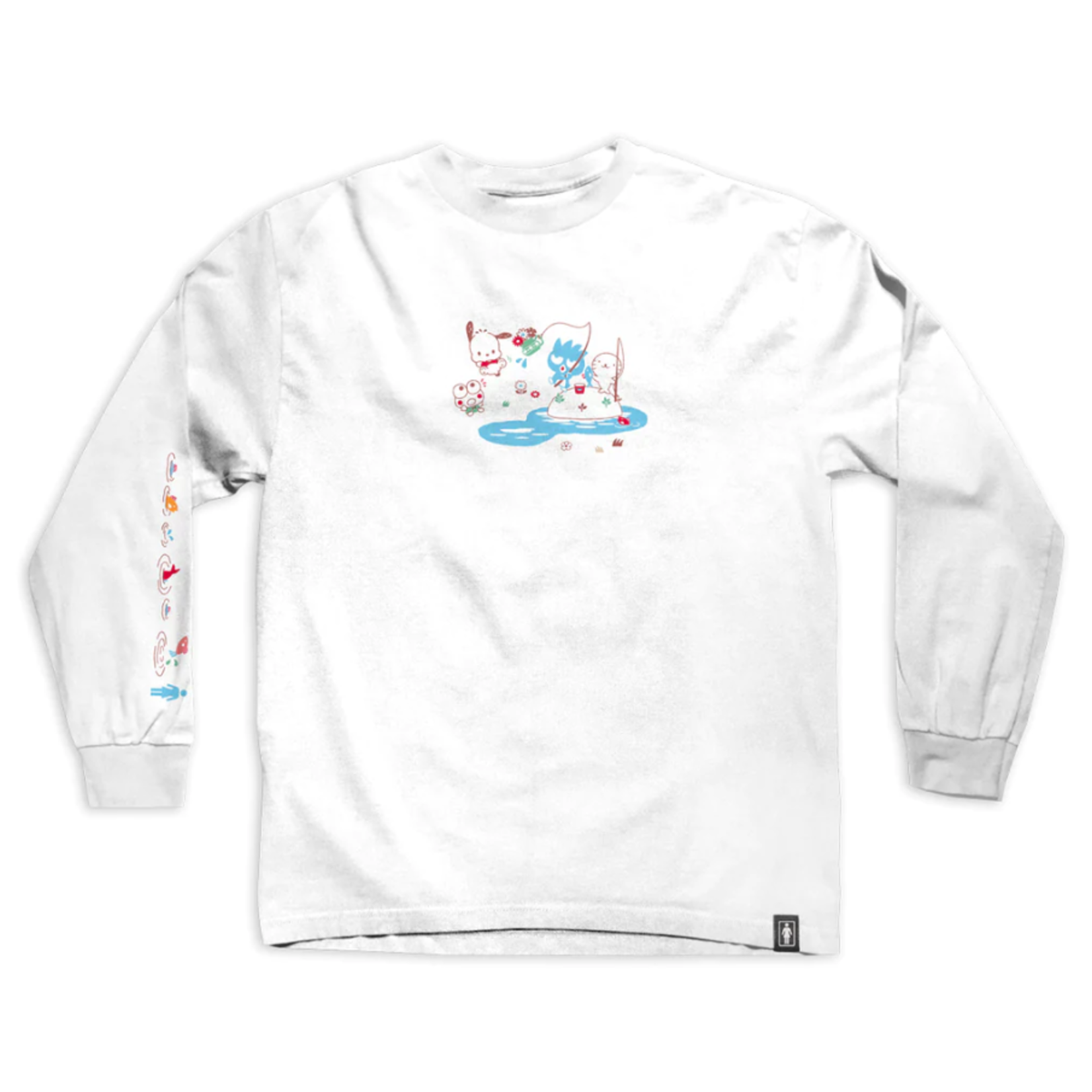 Girl Girl Fishing L/S - White