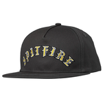 Spitfire Spitfire Old E Arch Snapback - Charcoal/Yellow