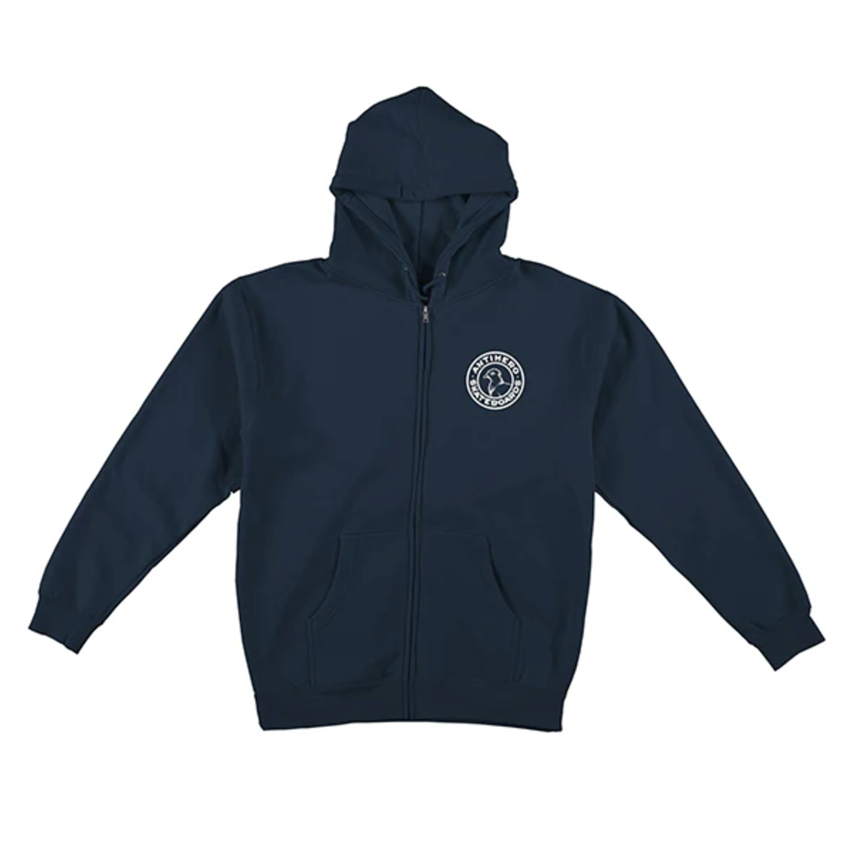 Anti Hero Anti Hero Basic Pigeon Round EMB Zip Hoodie -