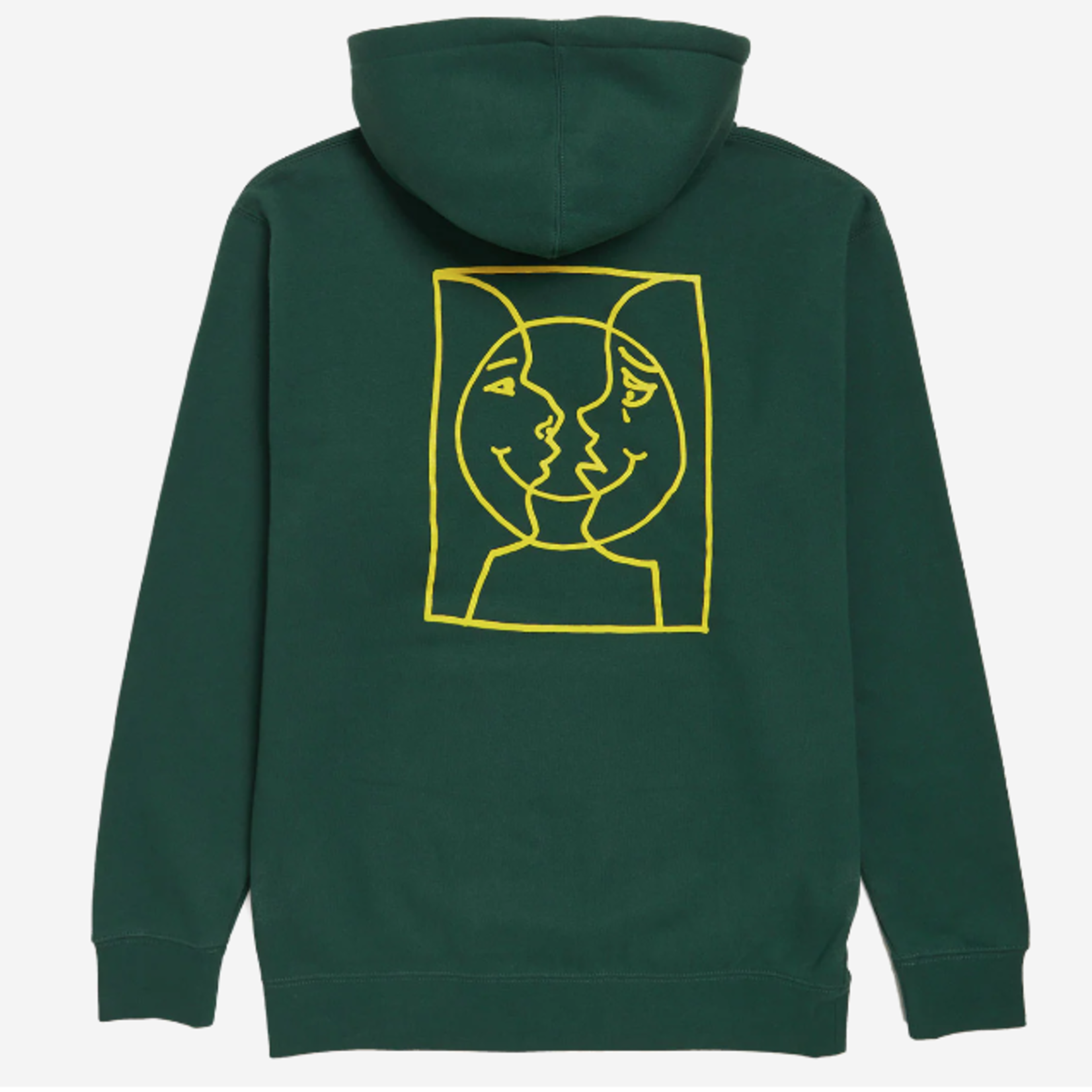 Krooked Krooked Moonsmile Raw Hoodie - Green /Yellow