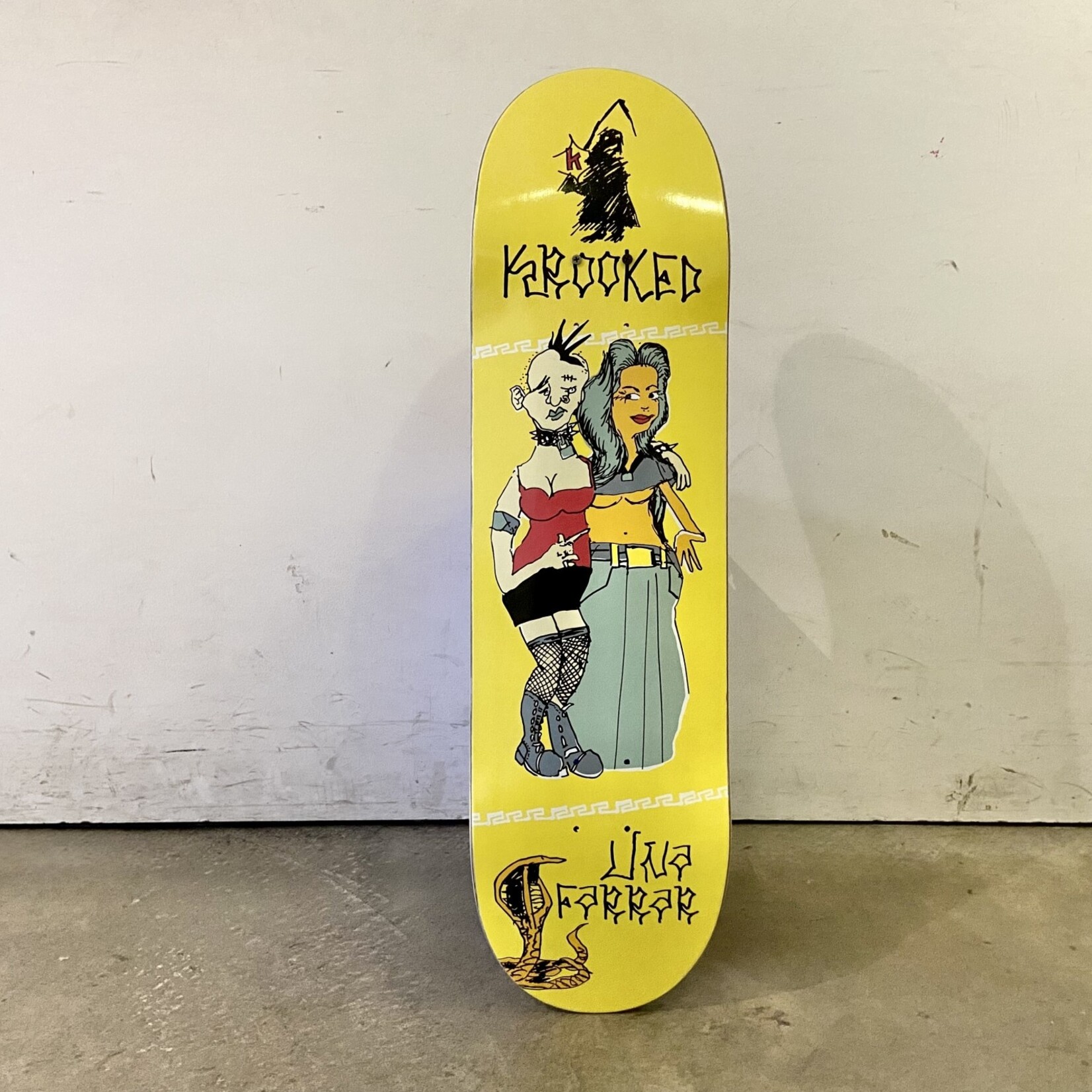 Krooked Krooked Skateboard 8.38 - Punx Una Farrar